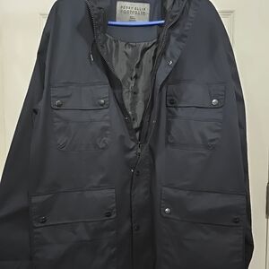 Perry Ellis Navy Blue Men's Jacket Sz XXL